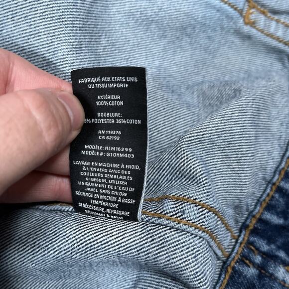 Helmut Lang Men’s MR 87 Large Distressed Grunge Denim Jacket Designer USA Made - Picture 5 of 14